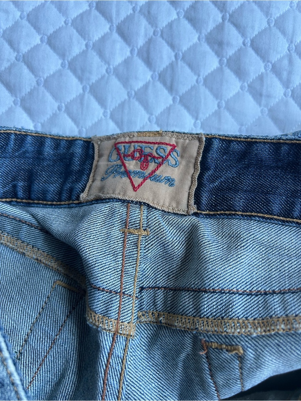 Guess Dark Blue Embroidered Bootcut Jeans - Picture 4 of 4